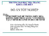 Đồ án Tính thiết kế hệ thống điều hòa không khí cho cao ốc văn phòng tại 27 Đinh Bộ Lĩnh TP Hồ Chí Minh