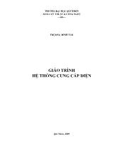 Giáo trình: Hệ thống cung cấp điện