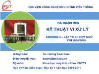 Giáo trình kĩ thuật vi xử lý lập trình hợp ngữ với 8086/8088