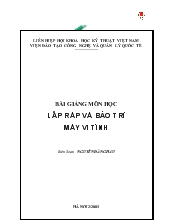 Giáo trình sửa chữa lắp ráp máy tính