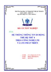 Hệ thống thông tin di động thế hệ thứ 4 theo công nghệ LTE và LTE phát triển