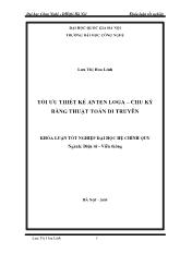 Khóa luận Tối ưu thiết kế anten loga – Chu kỳ bằng thuật toán di truyền