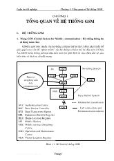 Luận văn Khảo sát hệ thống GSM