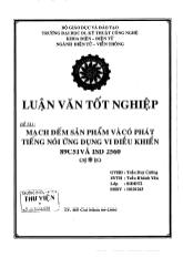 Luận văn Mạch đếm sản phẩm và có phát tiếng nói ứng dụng vi điều khiển 89C51 và ISD2560
