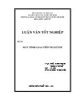 Luận văn Máy tính giao tiếp teletype