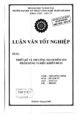 Luận văn Thiết kế và thi công mạch đếm sản phẩm dùng vi điều khiển 89C51