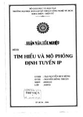 Luận văn Tìm hiểu và mô phỏng định tuyến IP
