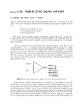 Mạch ứng dụng opamp