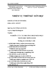 Nghiên cứu các phương pháp bảo mật trong hệ thống gsm
