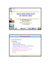 Phần mềm tính toán hệ thống điện