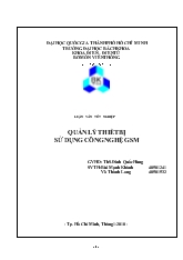 Quản lý thiết bị sử dụng công nghệ GSM