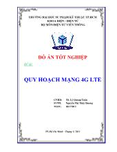 Quy hoạch mạng 4G LTE