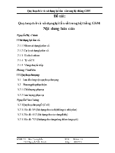 Quy hoạch ô và sử dụng lại tần số trong hệ thống GSM