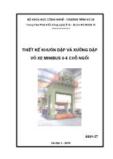 Thiết kế bộ dập khuôn và xưởng dập vỏ xe minibus 6 - 8 chổ ngồi