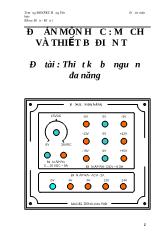 Thiết kế bộ nguồn đa năng