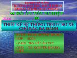 Thiết kế hệ thống treo cho xe chở rác ba bánh