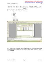 Thực hiện bản vẽ kỹ thuật bằng autocad