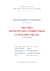 Thực hiện bộ truyền nhận tín hiệu thoại sử dụng điều chế ask