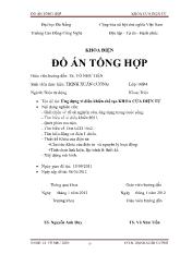 Ứng dụng vi điều khiển chế tạo khóa cửa điện tử