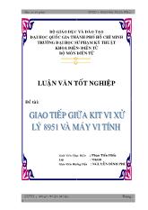 Đề tài Giao tiếp giữa kit vi điều khiển 8051 với máy tính