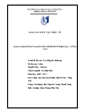 Đề tài Kiến tập tại đài truyền hình tỉnh Bà Rịa - Vũng Tàu