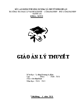 Giáo án Lý thuyết trang bị điện