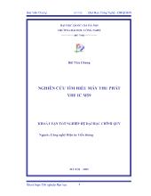 Khóa luận Nghiên cứu, tìm hiểu máy thu phát VHF IC M59