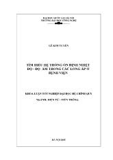 Khóa luận Tìm hiểu hệ thống ổn định nhiệt độ - Độ ẩm trong các lồng ấp ở bệnh viện