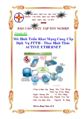 Mô hình triển khai mạng cung cấp dịch vụ FTTH – Theo hình thức active ethernet