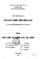 Nhà máy nhiêtk điện Miền Nam : Điều kiện tự nhiện các địa điểm