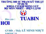 Báo cáo Tuabin hơi