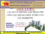 Các sự cố thường gặp trong thi công cọc khoan nhồi, tường vây, cọc barette