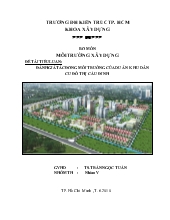 Đánh giá tác động môi trường của dự án khu dân cư đô thị Cầu Đinh