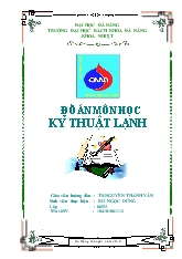 Đề tài Kĩ thuật lạnh: Thiết kế kho lạnh cấp đông trữ thịt heo 2 tấn/mẻ tại thành phố Vinh