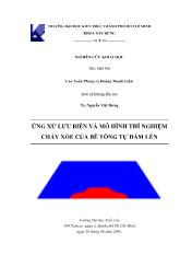 Đề tài Ứng xử lưu biến và mô hình thí nghiệm chảy xòe của bê tông tự đầm lèn