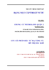 Thiết kế hạng mục cấp thoát nước chung cư petroland quận 2 TP Hồ Chí Minh