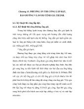 Tính toán các hệ thống điều hòa không khí Trung tâm nước với máy làm lạnh nước giải nhiệt nước