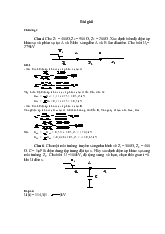 Bài tập và lời giải Kỹ thuật cao áp