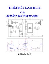 Đề tài Thiêt kế hệ thống báo cháy tự động
