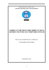 Nghiên cứu hệ thống điều khiển tự động chế biến than nhà máy nhiệt điện Uông Bí