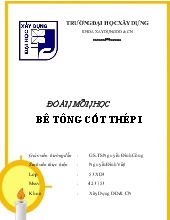 Bản Thiết kế xây dựng các công trình bê tông cốt thép