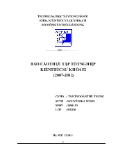 Báo cáo Thực tập tốt nghiệp kiến trúc sư khóa 52 (2007-2012)