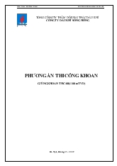Đề tài Phương pháp thi công khoan giếng khoan THC-08 1100 mTVD - Tài liệu của PVEP Sông Hồng