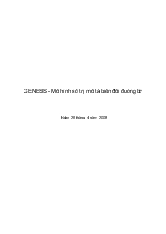 Mô hình genesis và hướng dẫn chạy mô hình genesis