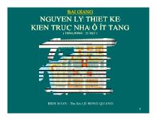 Nguyên lý thiết kế nguyên lý thiết kế kiến trúc nhà ở ít tầng kiến trúc nhà ở ít tầng