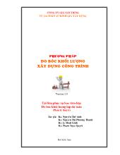 Phương pháp đo bóc khối lượng công trình xây dựng