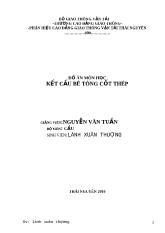 Thiết kế một dầm cho cầu dường ô tô nhịp giản đơn bằng bê tông cốt thép