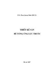 Thiết kế sàn bê tông ứng lực trước Description