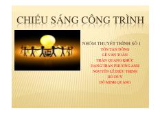 Trang thiết bị công trình - Hệ thống chiếu sáng công trình