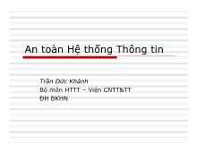 An toàn hệ thống thông tin